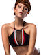 High Neck Bikini Top Μαύρο