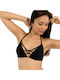 St Barts Bikini Τριγωνάκι Animal Print Μαύρο