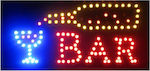 Bar Πινακίδα LED με Κίνηση Μονής Όψης 50x28cm