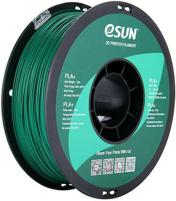 Esun PLA+ Filament pentru imprimante 3D 1.75mm Verde 1kg