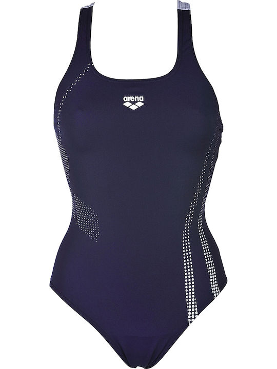 Arena Shadow Athletic One-Piece Swimsuit Navy Blue