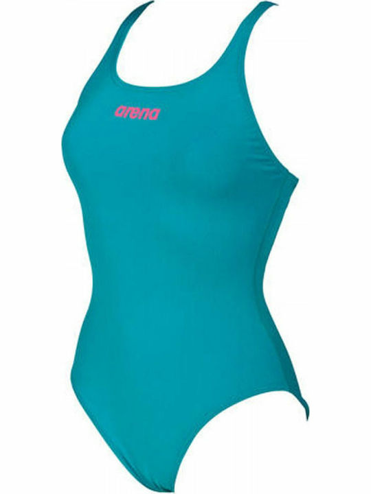 Arena Solid Swim Pro Sportlicher Badeanzug Türkis