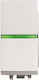 Abb Zenit Recessed Electrical Wall Switch One-Way Without Frame White