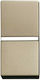 Abb Zenit Recessed Wall Switch Single with Frame Medium Beige