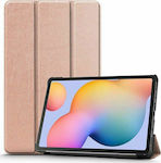 Tri-Fold Flip Cover Synthetic Leather Rose Gold (Galaxy Tab S6 Lite 10.4)
