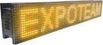 ExpoLedTeam Rolling LED Signs Double Sided Waterproof 128x32cm Yellow