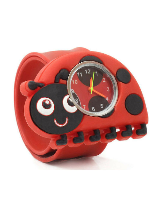 Wacky Kids Analog Watch with Rubber/Plastic Strap Red