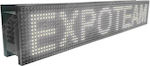 ExpoLedTeam LED Beschriftung Einseitig Wasserdicht 96x32cm Weiß