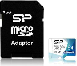 Silicon Power Superior Pro microSDXC 64GB Clasa 10 U3 V30 A1 UHS-III cu adaptor