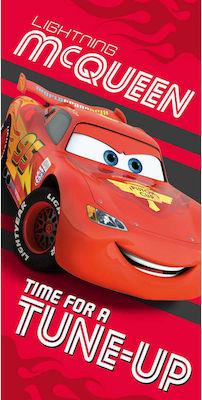 Dimcol Cars 41 Παιδική Πετσέτα Θαλάσσης Κόκκινη Disney Cars 140x70εκ.