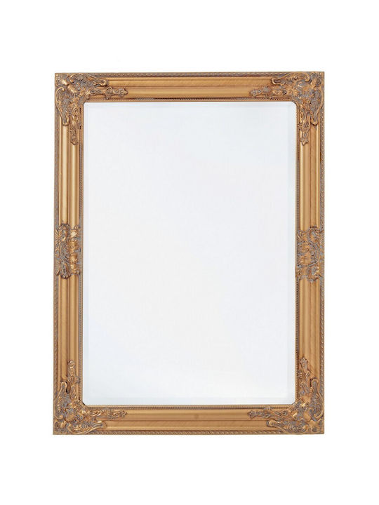 Bizzotto Miro Wall Mirror with Gold Wooden Frame 82x62cm 1pcs