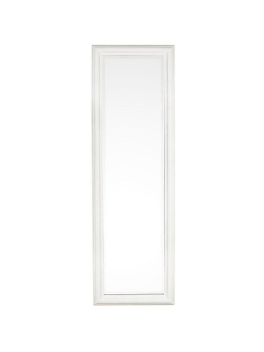 Bizzotto Sanzio Wall Mirror Full Length with White Wooden Frame 132x42cm 1pcs