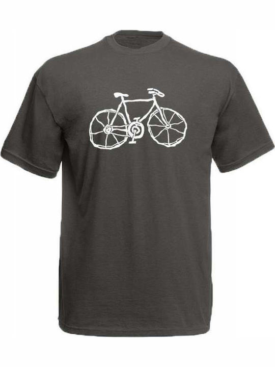 Fahrrad-T-Shirt Dunkelgrau