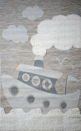 Alexander Carpets Navajo Boat Kinder Teppich Beige 160x230cm Dicke 40mm