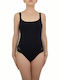 Bluepoint One-Piece Swimsuit with Open Back Black