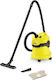 Karcher Κarcher WD 2 EU-I Прахосмукачка За Течности / Твърди 1000W с Пластмаса Контейнер 12лт