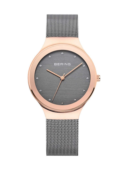 Bering Time Classic Crystals Damen Uhr mit Silb...