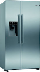 Bosch Ψυγείο Ντουλάπα 562lt NoFrost Υ178.7xΠ90.8xΒ70.7εκ. Inox