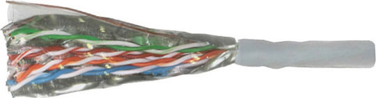 Adeleq F/FTP Cat.5e (Gigabit) Καλώδιο Δικτύου Ethernet χωρίς ακροδέκτες 1m Γκρι