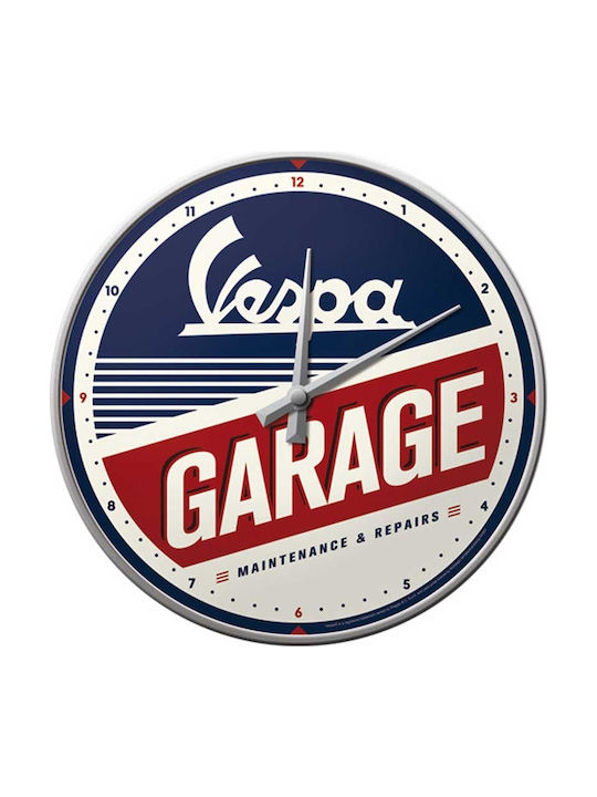 Nostalgic Art Ρολόι Τοίχου Garage Μεταλλικό 31cm