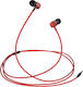 Usams Ακουστικά Ψείρες In Ear EP-38 Τύπου Neckband Κόκκινα