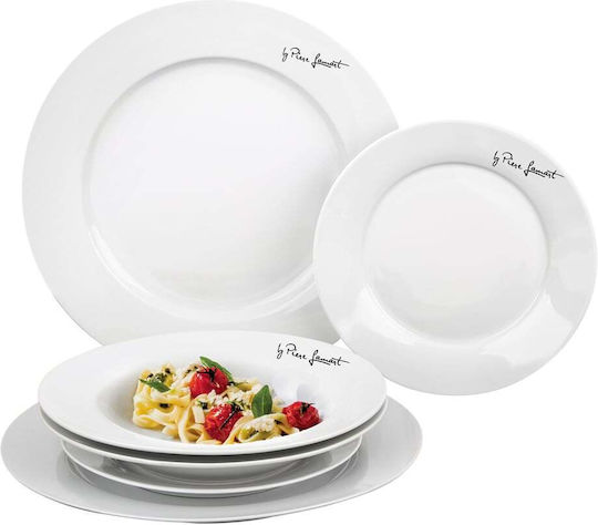 Lamart Dinnerware Set White Porcelain Dinnerware Set 6pcs