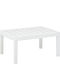 Πλαστικό Τραπέζι Καθιστικού Εξωτερικού Χώρου Λευκό 78x55x38εκ.