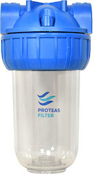 Proteas Filter PFCS1-BR7-1 Συσκευή Φίλτρου Νερού Κεντρικής Παροχής / Κάτω Πάγκου Μονή 1'' EW-021-0108