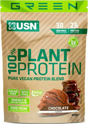 USN 100% Plant Protein Gluten & Lactose Free with Flavor Chocolate 900gr