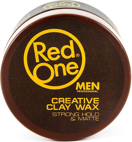 Red One Men Professional Creative Clay Wax Κερί για Δυνατό Κράτημα & Ματ Αποτέλεσμα 100ml