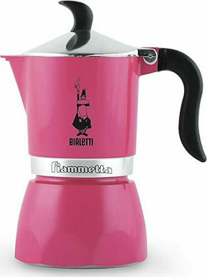 Bialetti Fiammetta Stovetop Espresso Pot for 3Cups Fuchsia