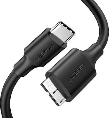 Ugreen Regular USB 3.0 Cable USB-C male - micro USB-B male Μαύρο 1m (20103)