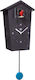 KooKoo Antikes Wanduhr Hölzernes Mit Pendel Schwarz 17x27.5cm
