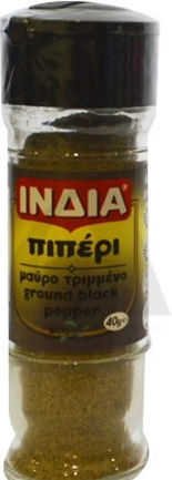 India Piper Negru măcinat în borcan de sticlă 40gr