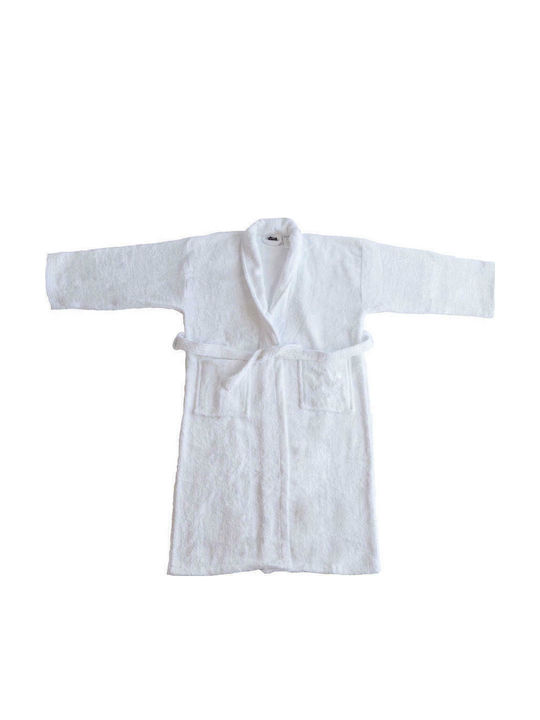 Jassz Geneva Collar Bathrobe White White