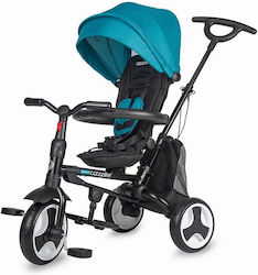 Smart Baby Bicicletă Triciclu pentru Copii cu Spațiu de Depozitare, Mâner Părintesc & Cort Coccolle Spectra pentru 1-3 ani Turcoaz 320012830