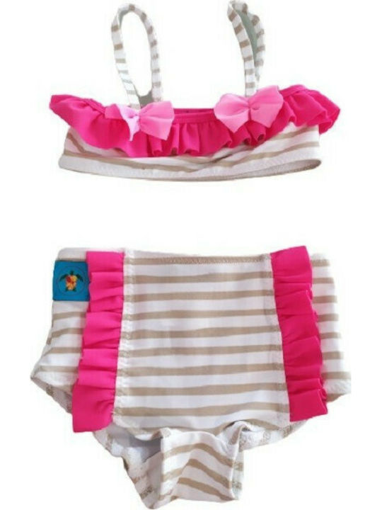 Tortue Kids Swimwear Bikini 055-206 S0-055-206 White