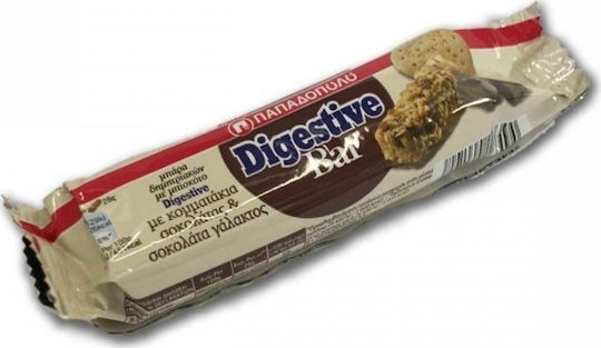 Papadopoulou Digestive Energy Nut Cereal Bar With Milk Chocolate 10x28gr
