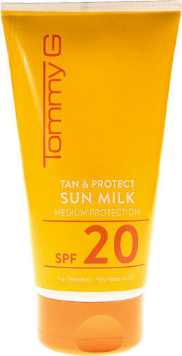 TommyG Tan & Protect Αντηλιακή Κρέμα Σώματος SPF20 150ml