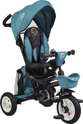 Byox Flexy Lux Kids Tricycle Foldable, Convertible, With Push Handle & Sunshade for 18+ Months Turquoise