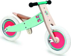 Scratch Europe Kids Wooden Balance Bike Butterfly Green