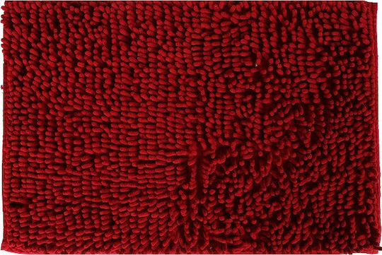 TnS Badematte Mikrofaser Rechteckig 39-950-1707 Bordeaux 40x60cm
