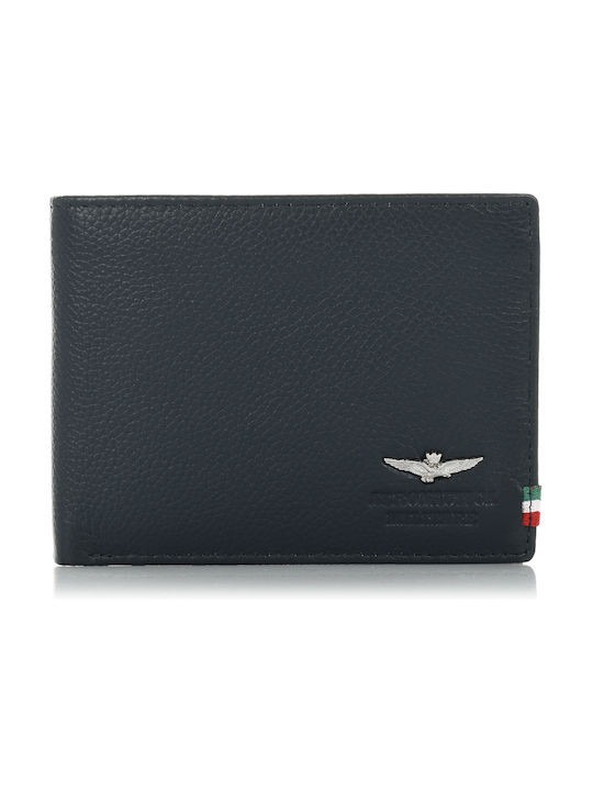 Aeronautica Militare AM-102 Men's Leather Wallet Blue