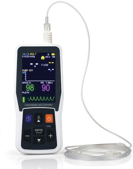Creative Medical PC-900B Επαγγελματικό Οξύμετρο Χειρός & Καπνογράφος Μαύρο