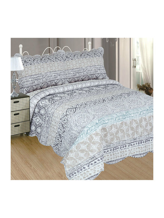 Lino Home Born Σετ Κουβερλί Υπέρδιπλο από Πολυεστέρα Mint 220x240cm 3τμχ