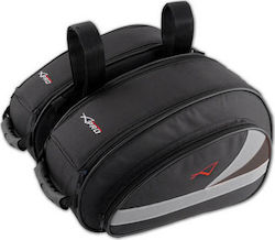 A-Pro Movement Motorcycle Saddle Side Bag Set 18lt in Black Colour