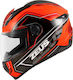 Zeus ZS-811 Fluor Orange AL5 Red Κράνος Μηχανής Full Face 1380gr