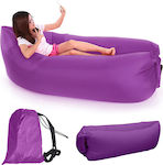 Inflatable Air Sofa Φουσκωτό Lazy Bag σε Μωβ Χρώμα 196cm