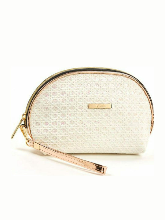 Verde Damen Necessaire in Weiß Farbe 22cm