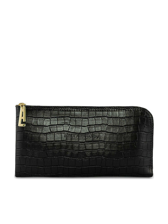 Elena Athanasiou Clutch Croco Black Skroutz.gr